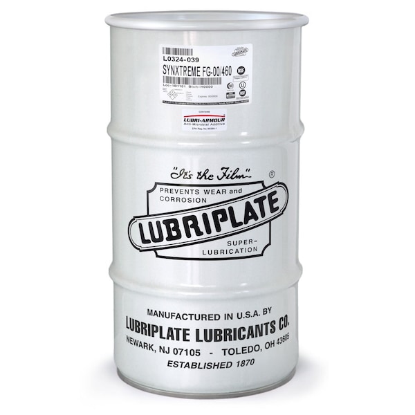 Lubriplate Synxtreme Fg-00/460, 1/4 Drum, H-1/Food Grade, Calcium Sulphonate Synthetic Nlgi No. 1 Grease L0324-039 - main